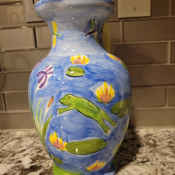Handpainted Pitcher - Picture 2 of 4